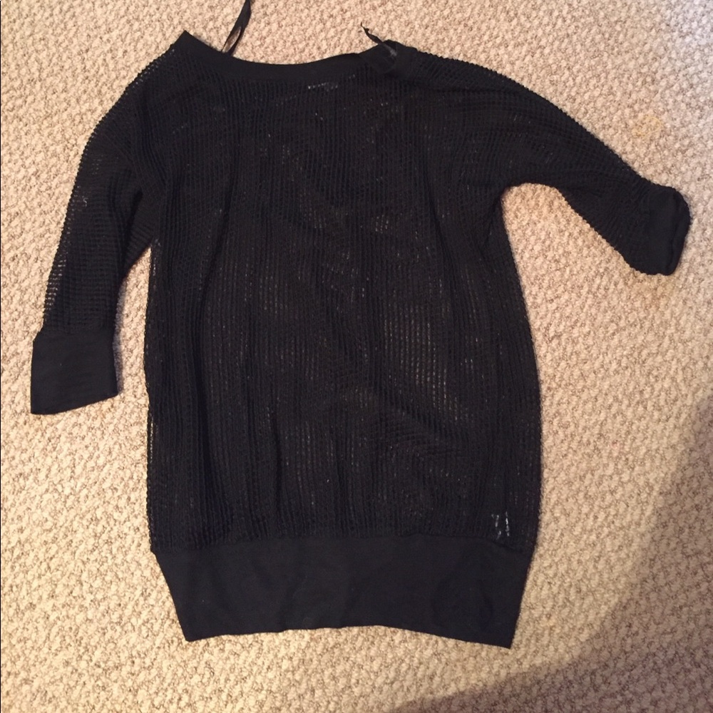 Fishnet black shirt