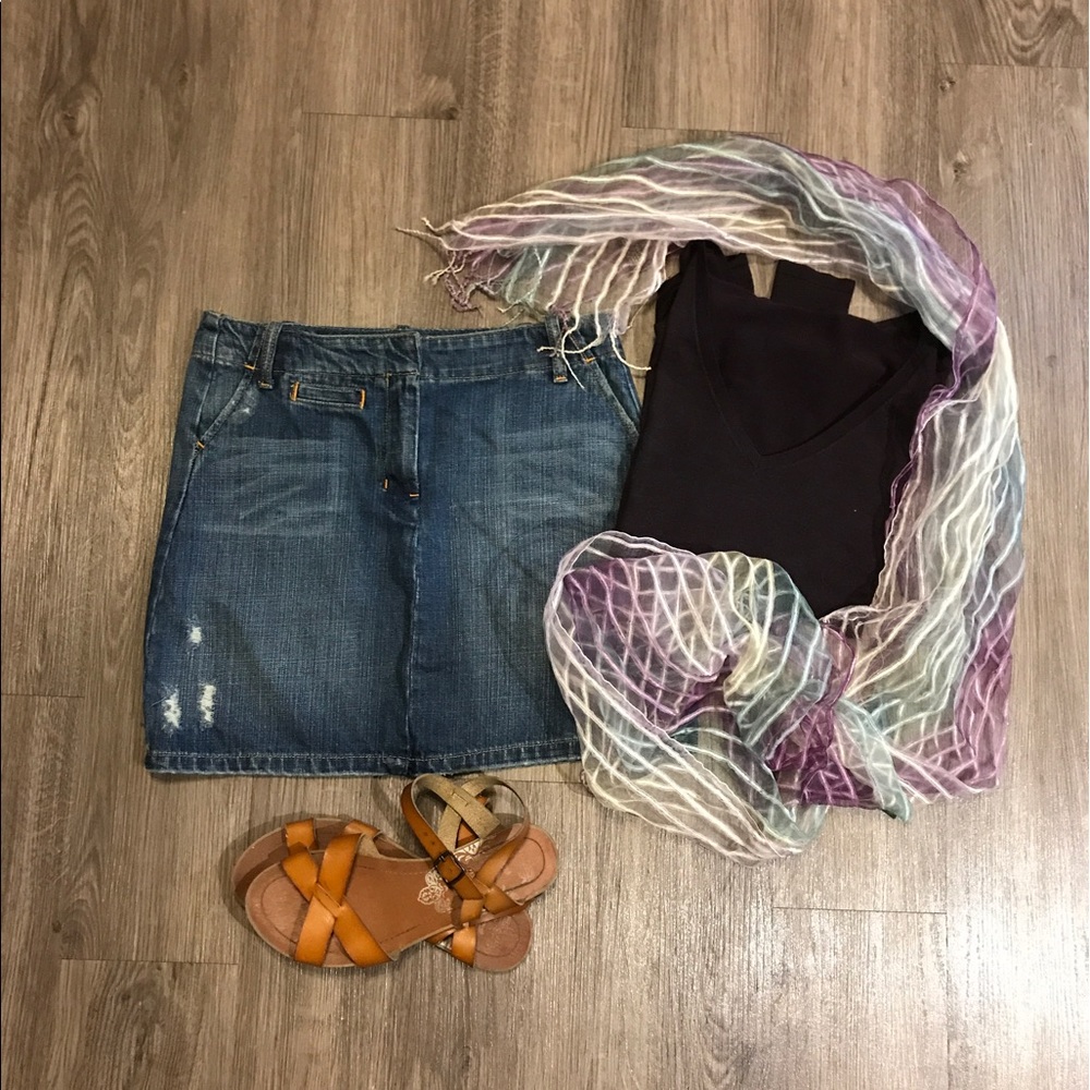 Gap denim skirt