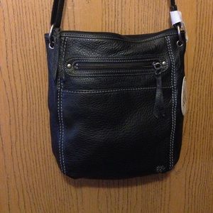 The Sak Sequoia Crossbody black leather purse