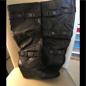 Carlos by Carlos Santana tall black boots size 8
