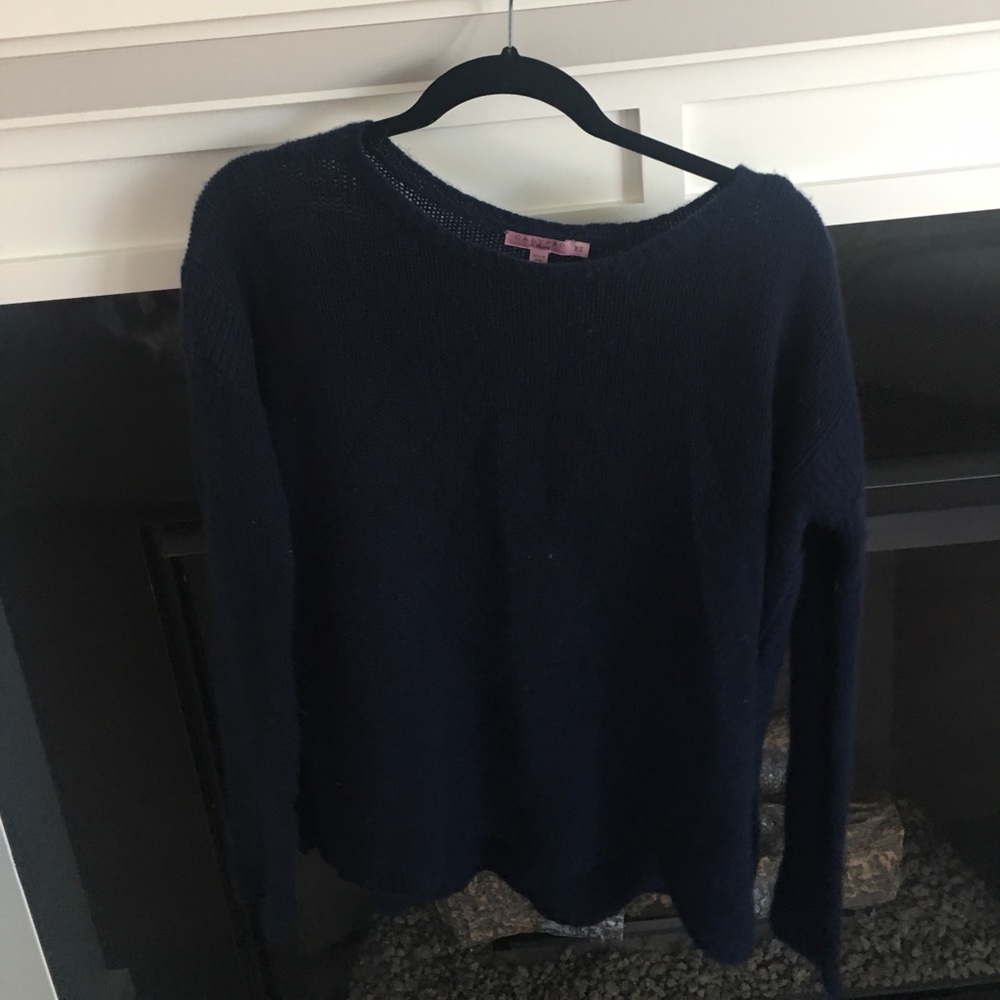 Cashmere blue sweater -- calypso!!