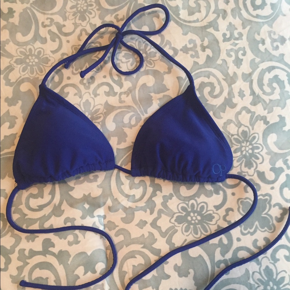 Blue Triangle Bikini Top 👙