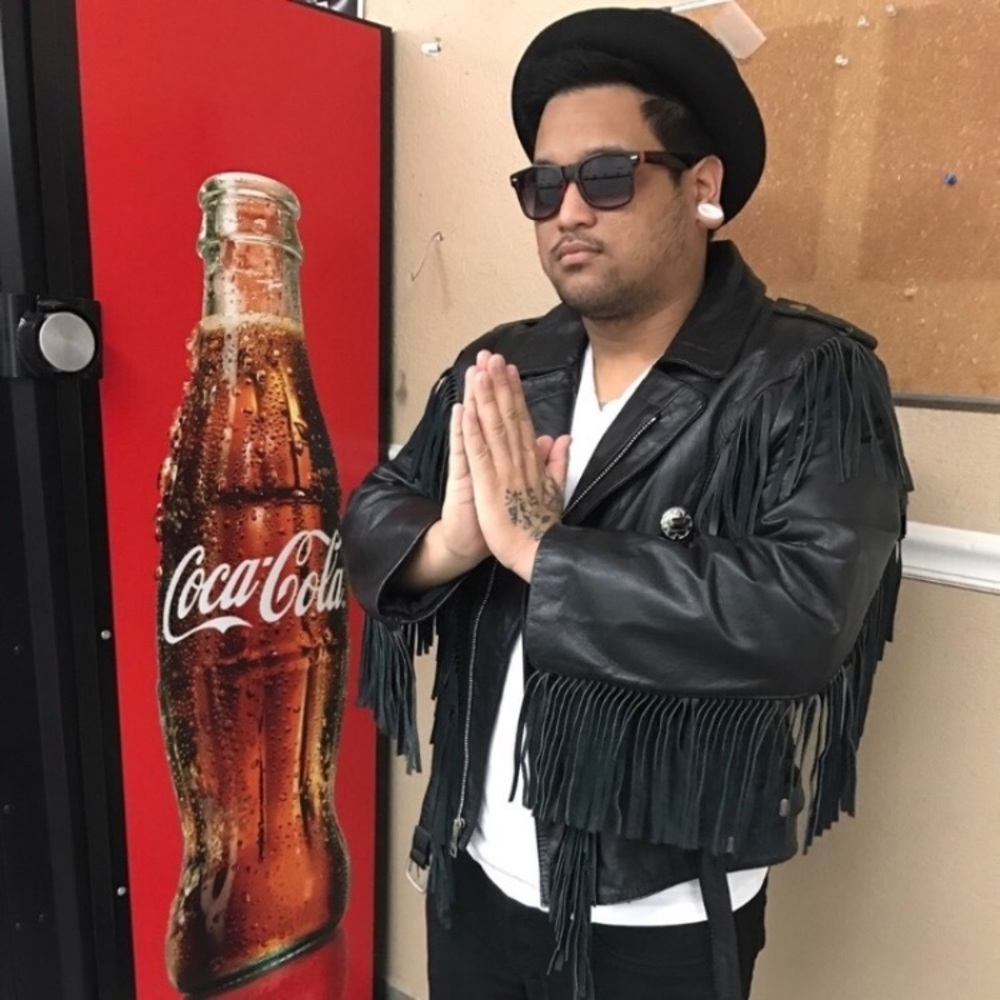 Wilsons Leather Jacket, Fringe & Silver Pendents