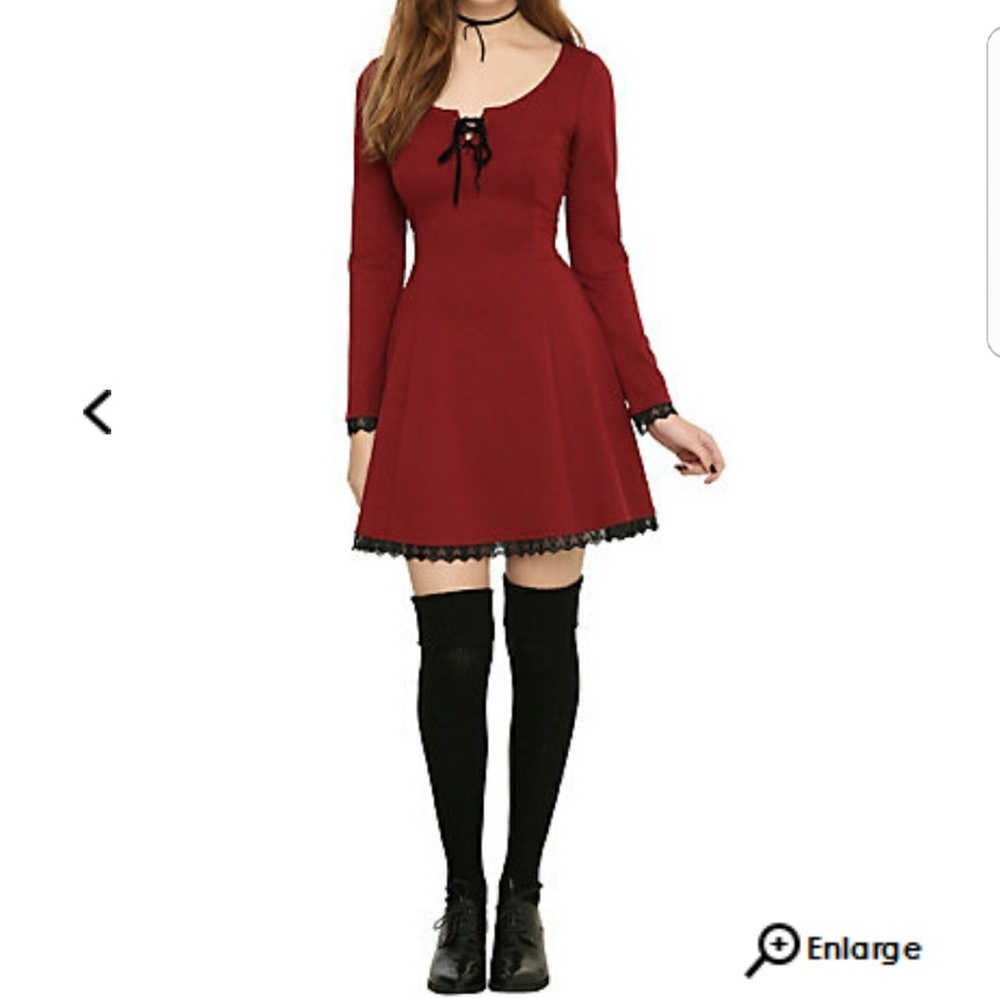 💕💕Burgundy long sleeve dress💕💕