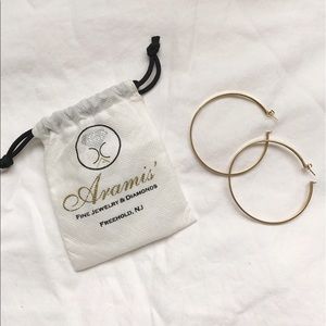 Large Gold Hoop Earrings