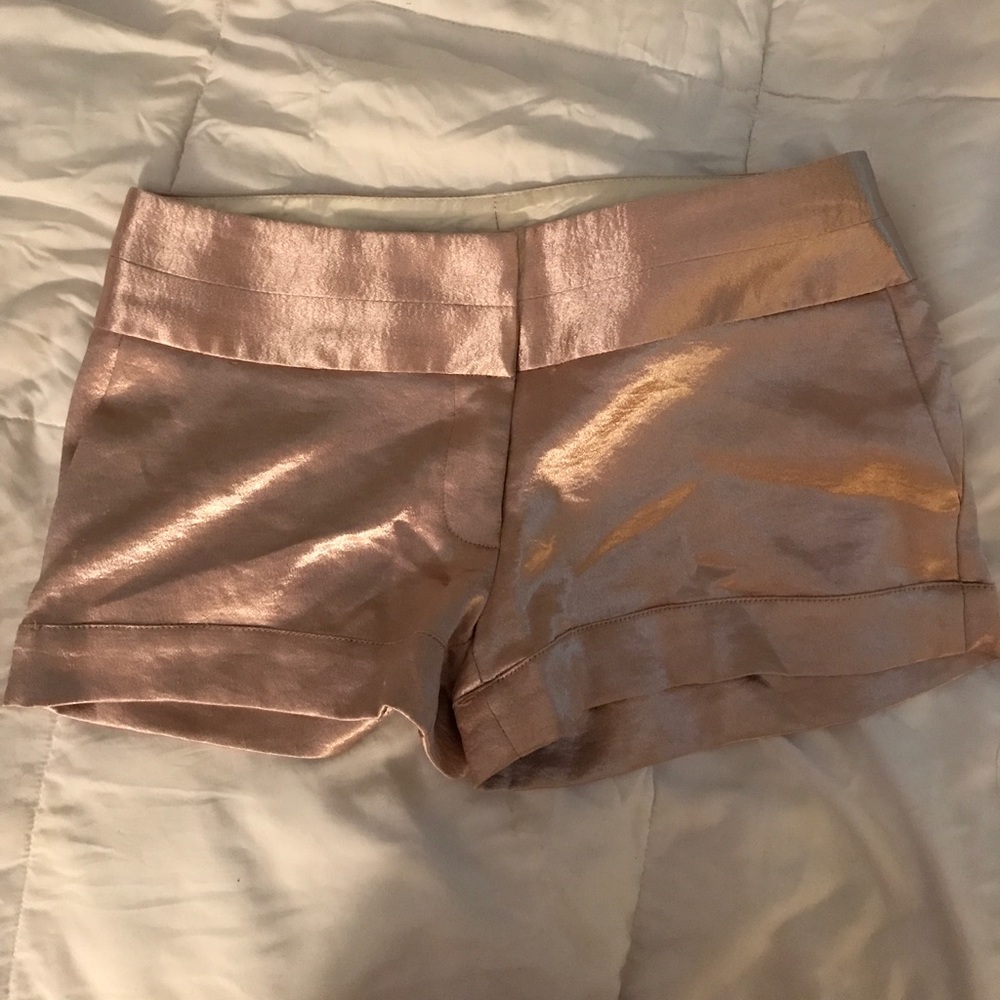 Cute metallic pink shorts