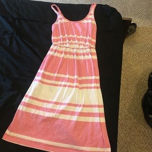 Casual striped tank dress, light cotton material