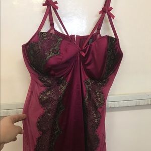 Plus Size  BabyDoll Lingerie with Garter Straps