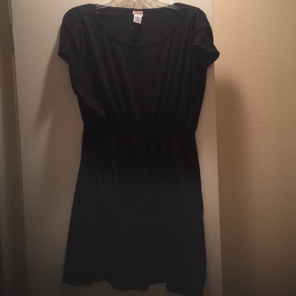 Mudd black elastic waist cotton dress