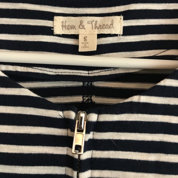 MOD CLOTH nautical light zippered blazer - Picture 4 of 4