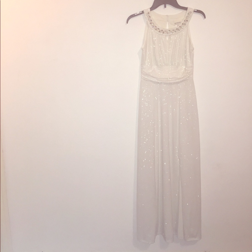 White long formal dress