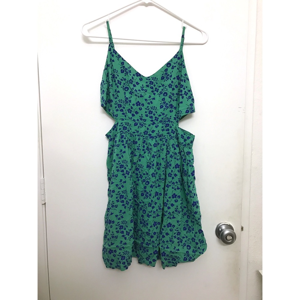 Abercrombie Green Floral Dress