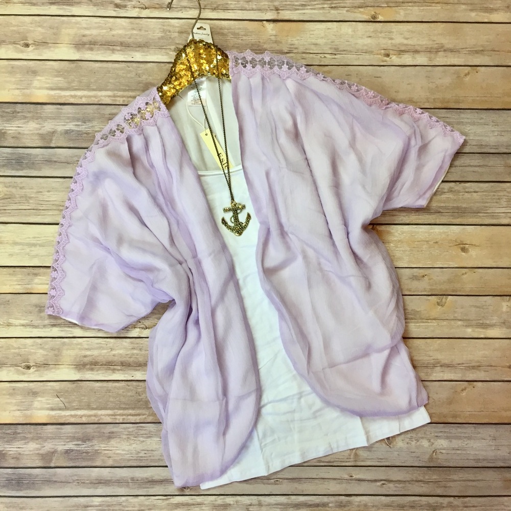 S-L Lilac kimono - Picture 3 of 3