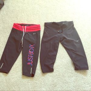 Nike dry fit running crop bundle