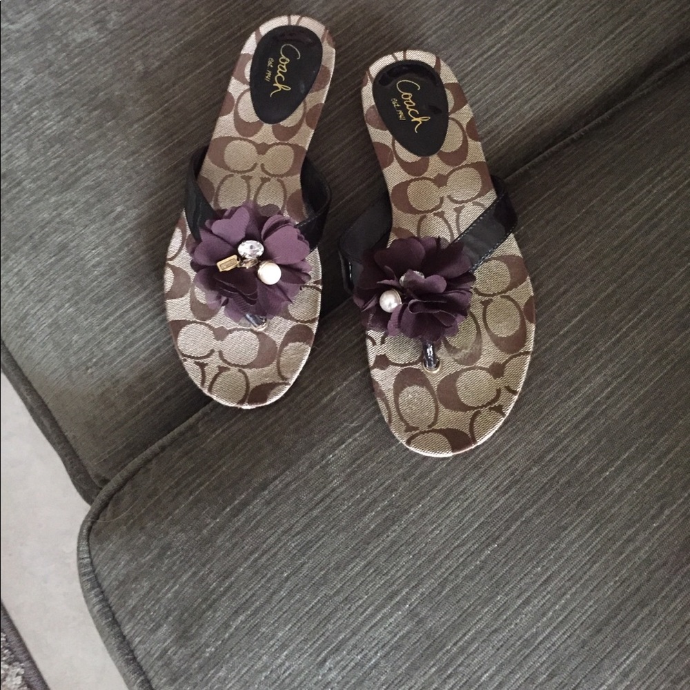 Coach brown sandals