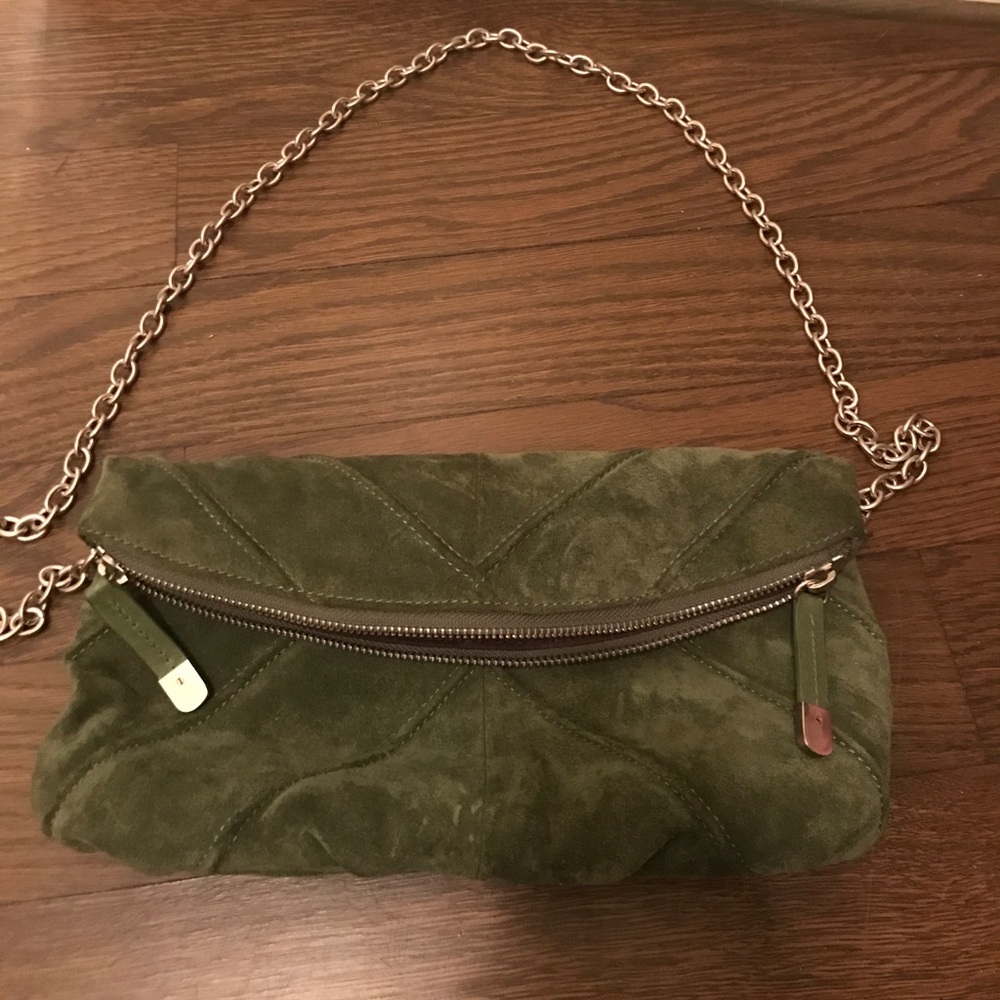 Banana Republic suede clutch