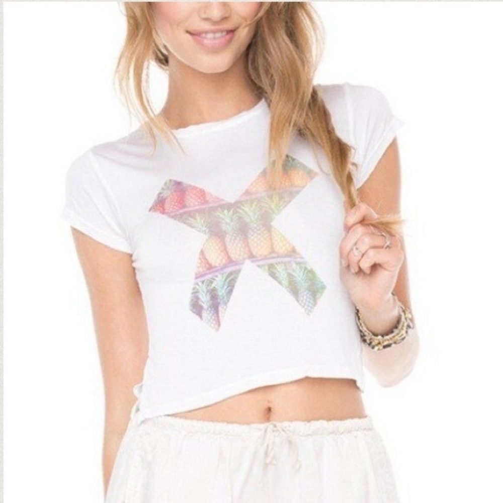 BRANDY MELVILLE pineapple crop top