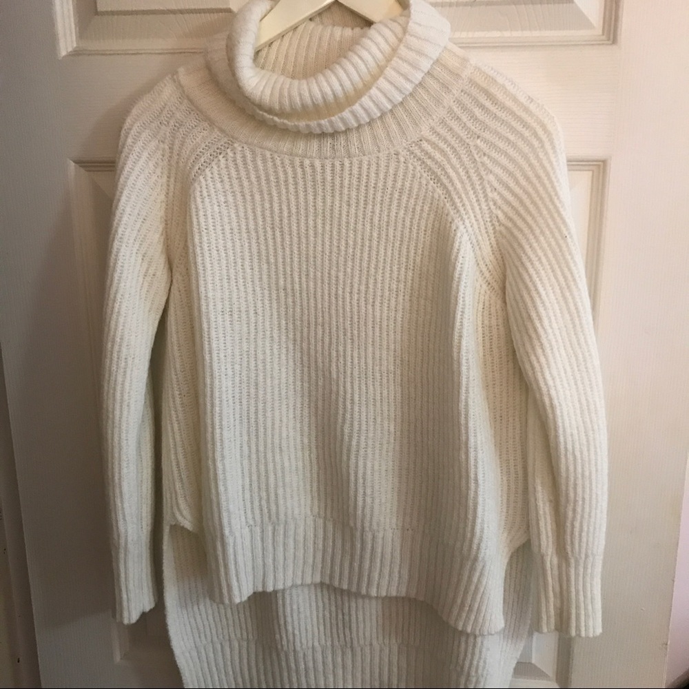Express White Turtleneck Sweater