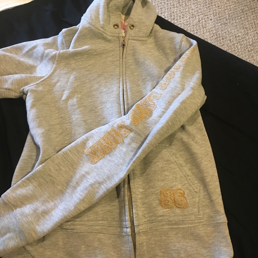 VS Pink zip hoodie