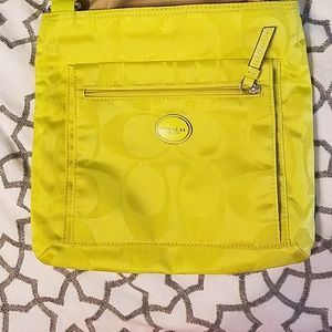 Immaculate yellow Coach crossbody