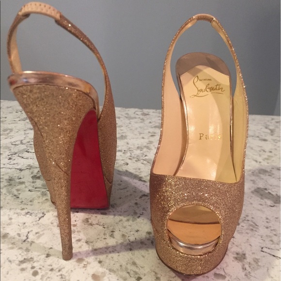 Christian louboutin glitter platform pumps - Picture 1 of 3