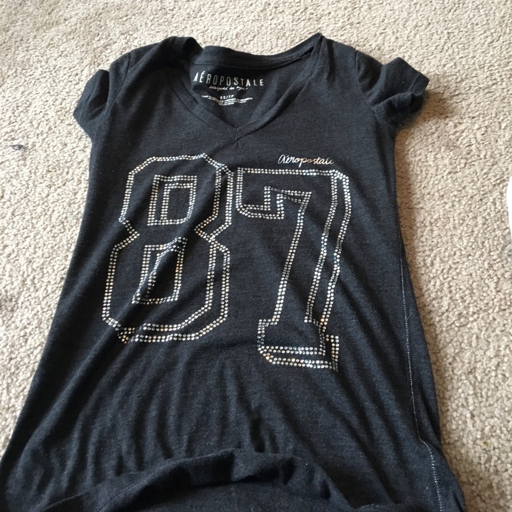 Gray sparkle T-shirt