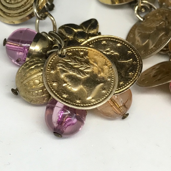 Vintage Jewelry - Vintage coin glass bauble clip earrings Vintage Jewelry - Vintage coin glass bauble clip earrings