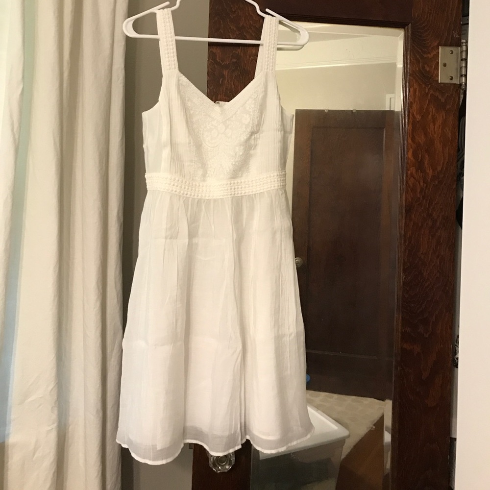 LOFT off-white summer dress