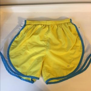 Yellow gym shorts