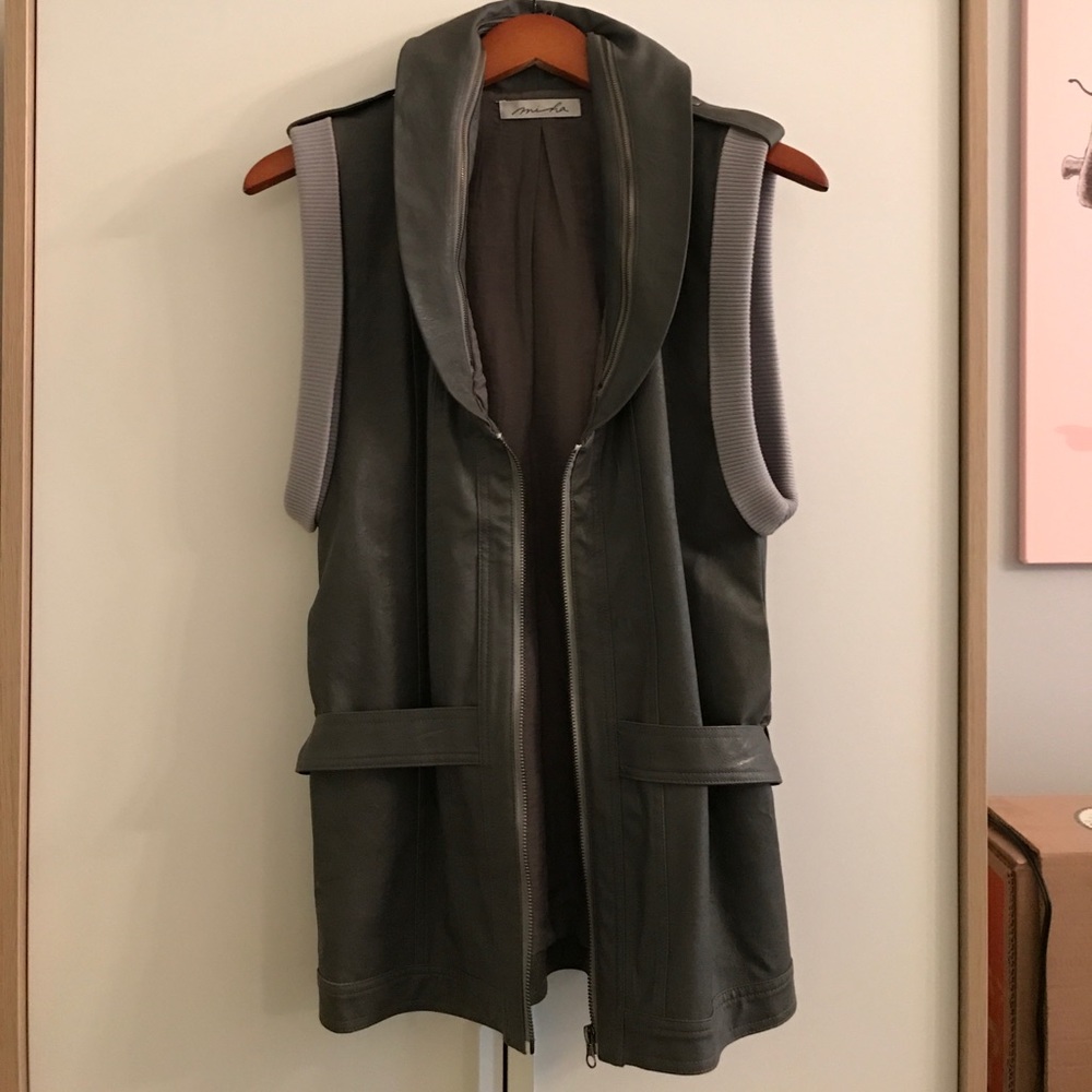 Leather Vest (Optional Crochet Overlay)