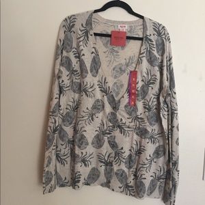 Ladies Pineapple Print Sweater by Mossimo