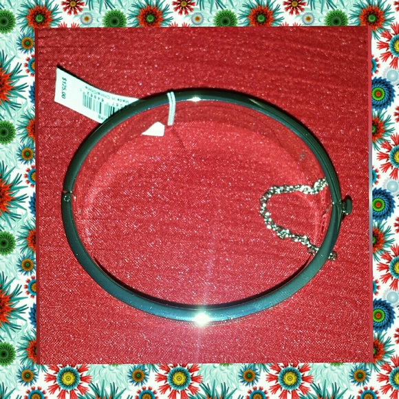 Coach Pale Blue Half Inch Bangle - Picture 2 of 2