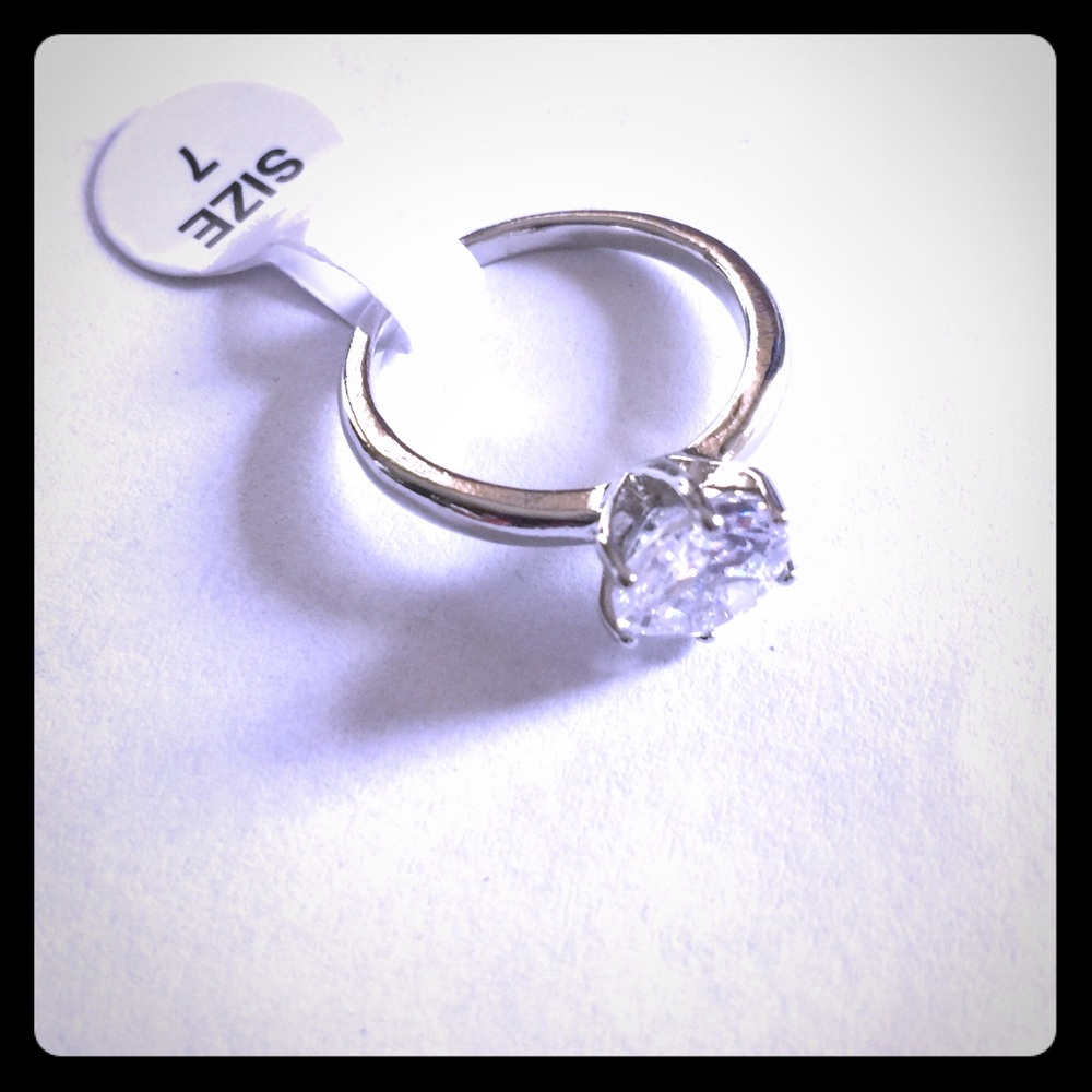 Faux diamond ring