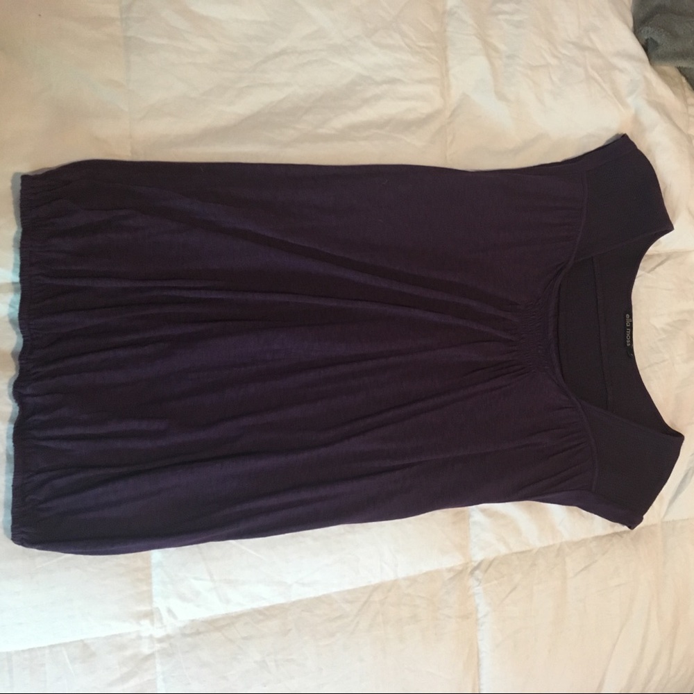 Ella Moss dark purple casual shirt