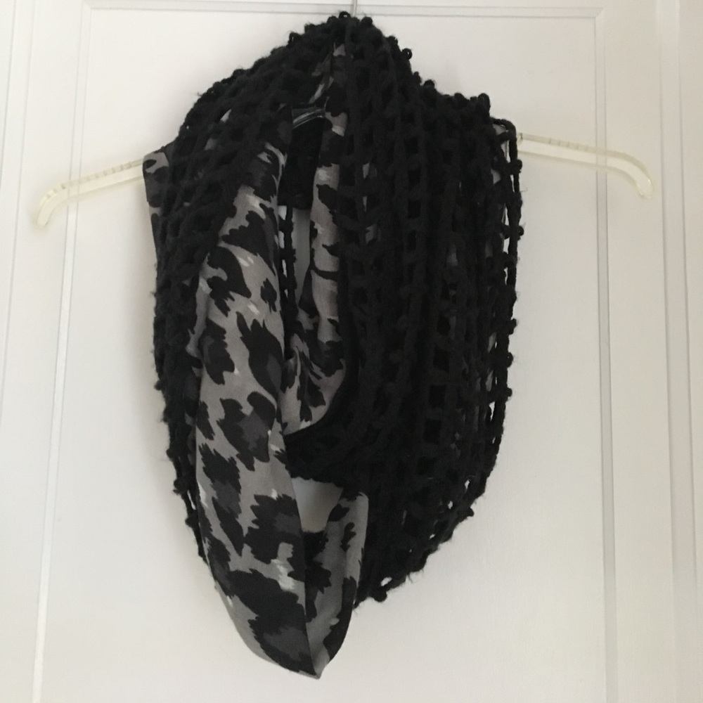 Steve Madden camo and net infinity scarf