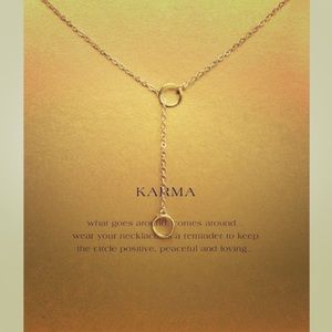 💫 Karma Circle Lariat Necklace