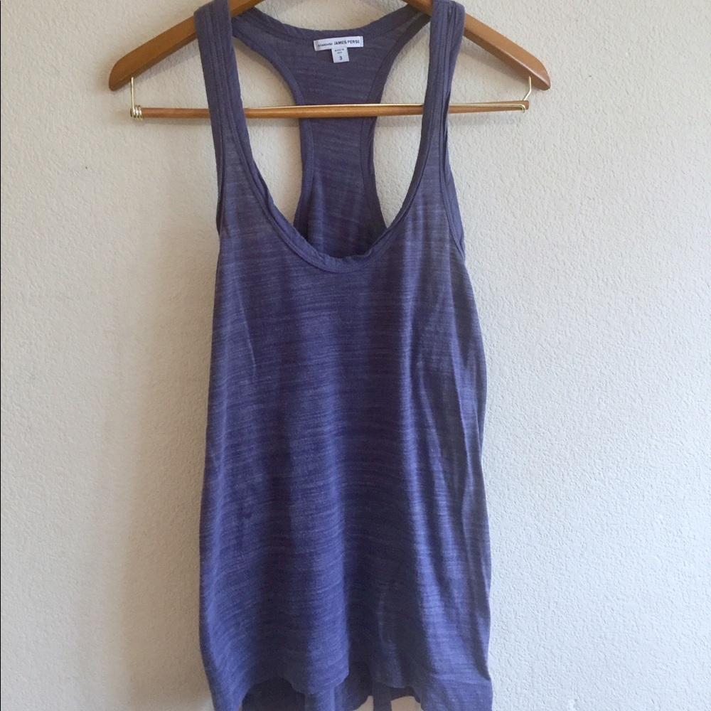 James Perse racerback tank in heathered violet
