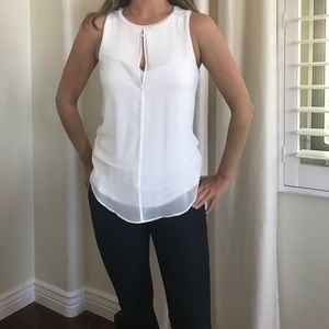 Keyhole white tank - Ann Taylor