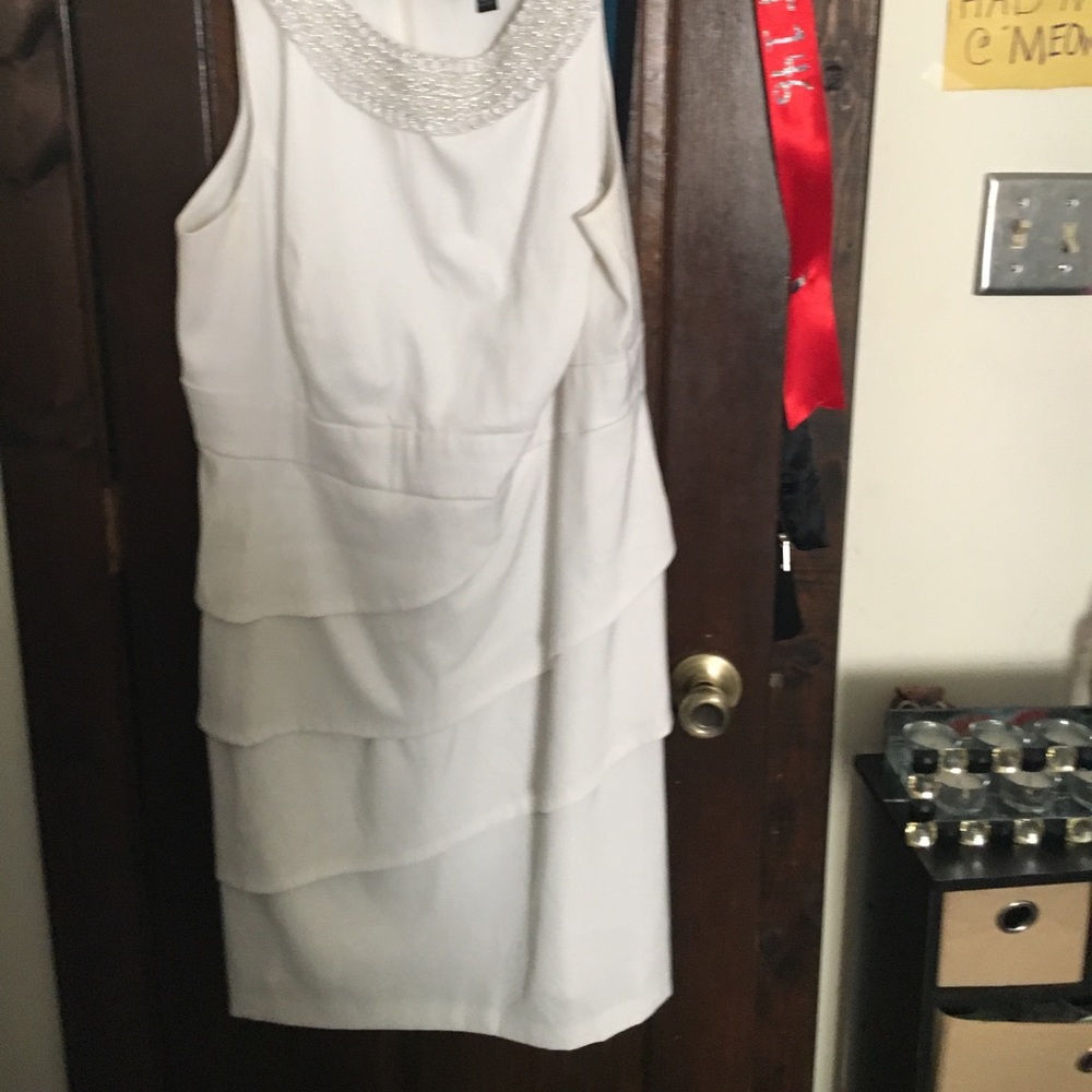 White cocktail dress