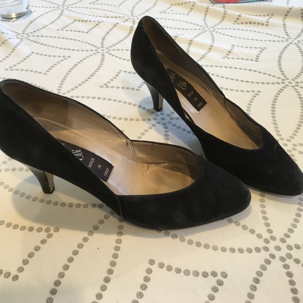 1984 vintage suede heels