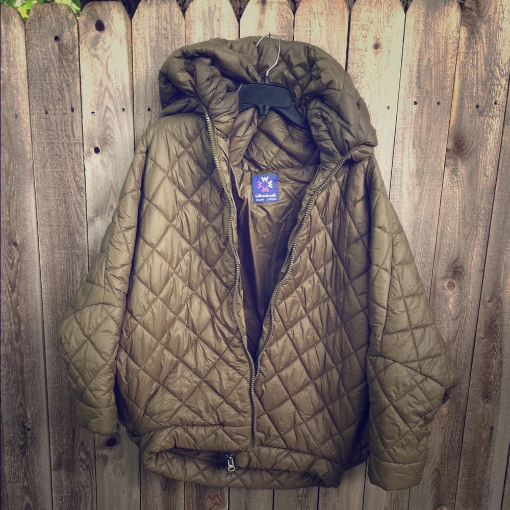 Urban Outfitters Puffy Poncho Jacket