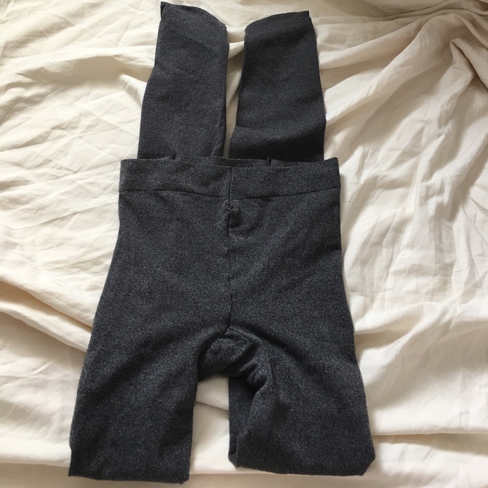 Thick grey tights