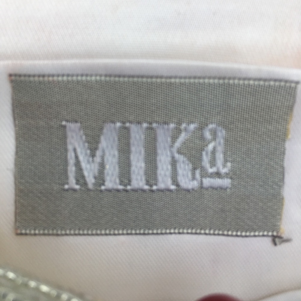 💎Mika Silver Beaded Clutch Satin Strap. - Picture 3 of 6