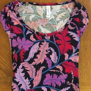LULAROE L Perfect Tee Adorable Pattern