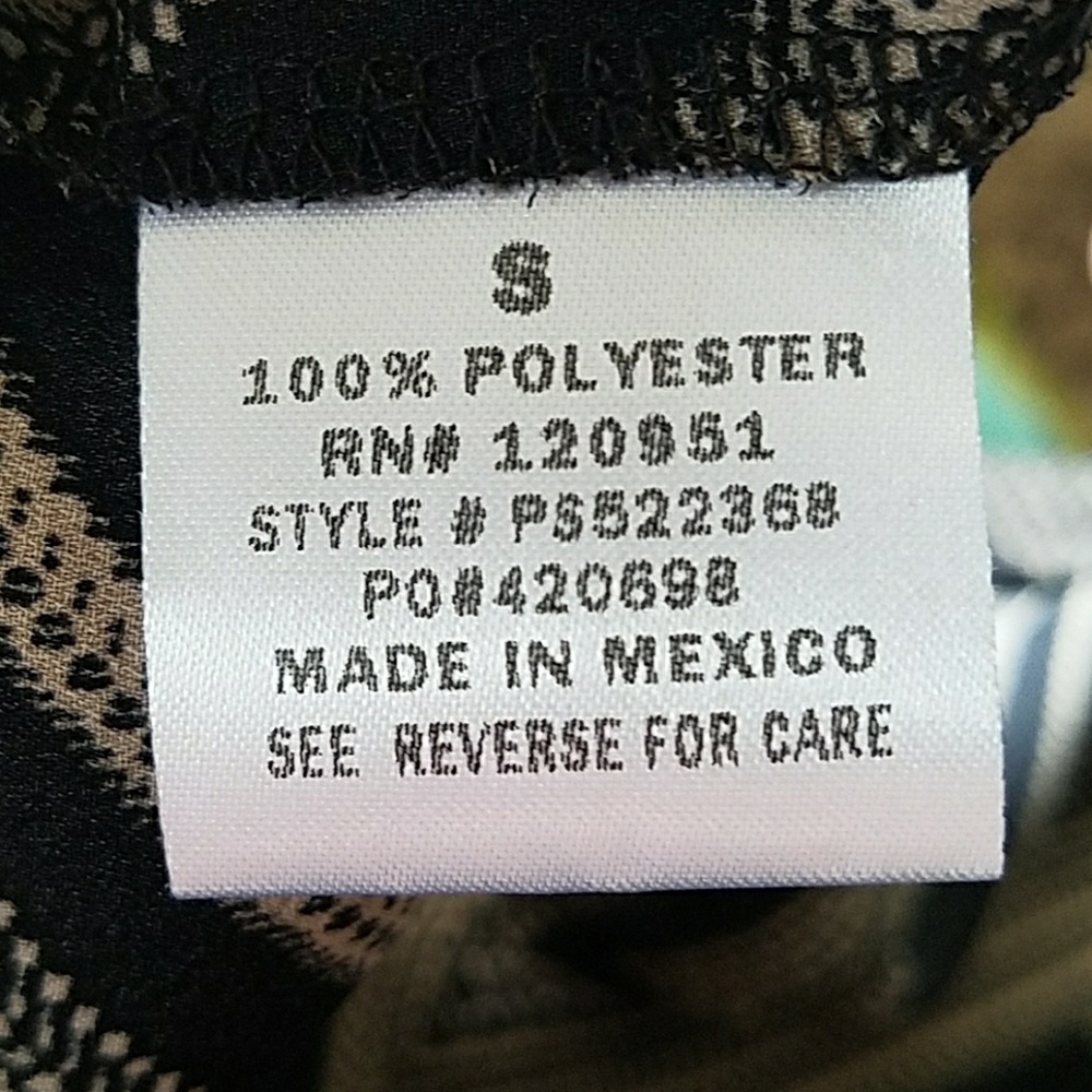 Pink Rose chevron asymmetrical top - Picture 5 of 5