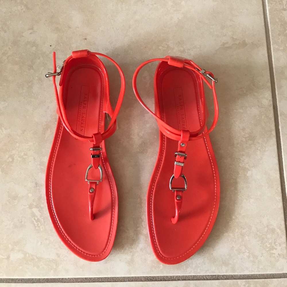 Ralph Lauren rubber thongs sz10