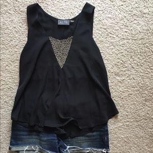 Nordstrom ASTR black tank top