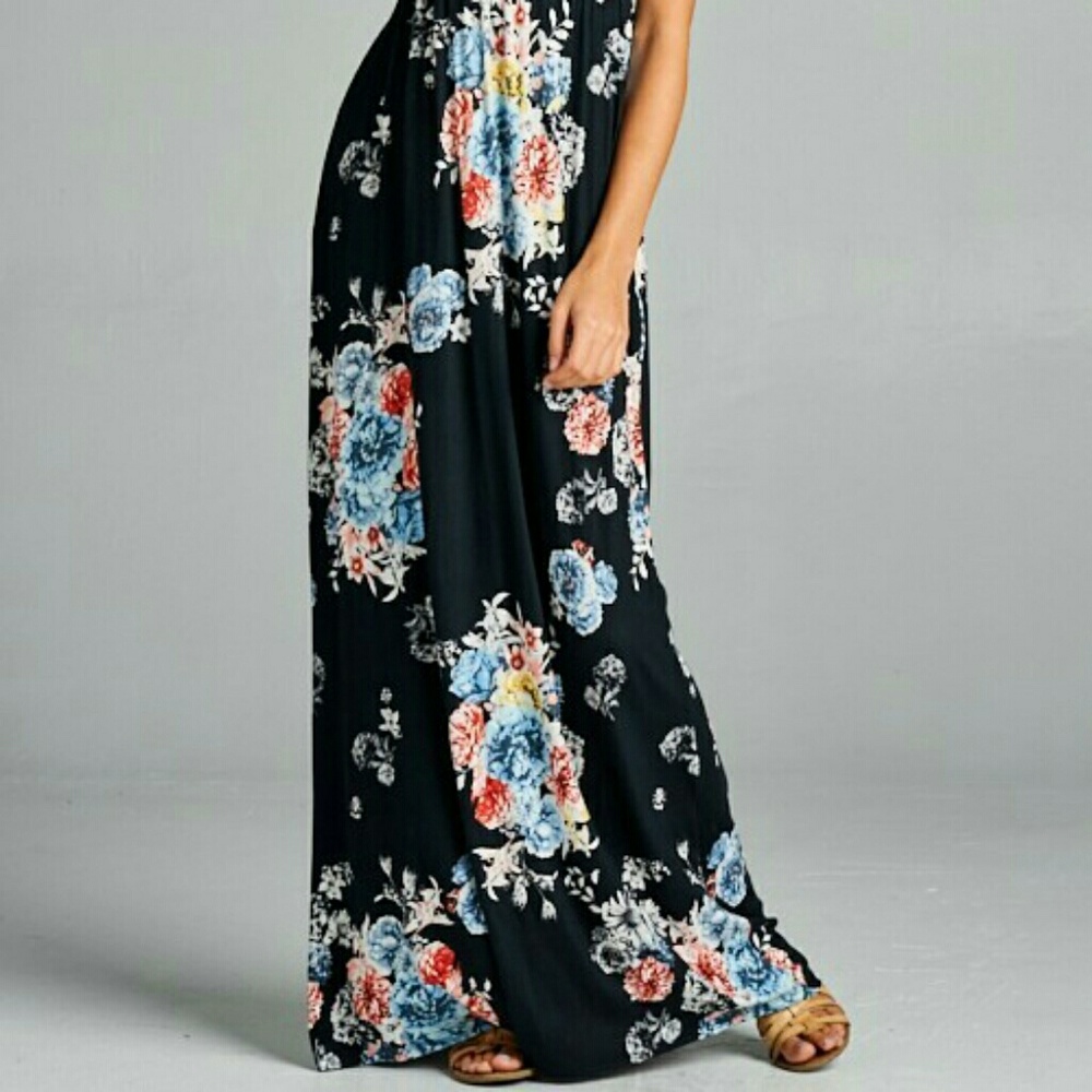 SOLD OUT• Spring Bouquet Maxi Dress - Picture 3 of 3