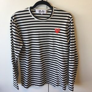 Comme des Garçons stripe long sleeve tee