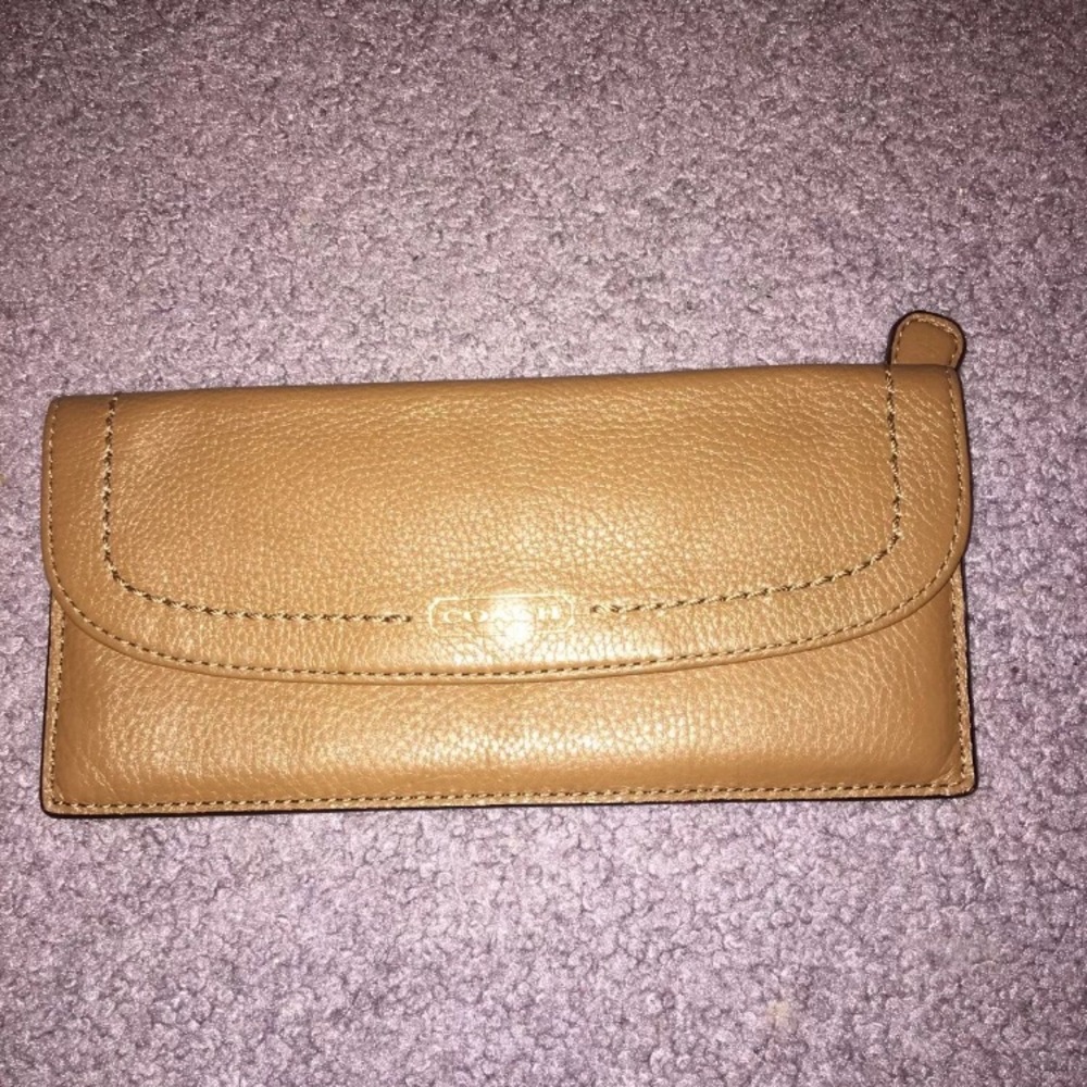 Tan Coach Wallet